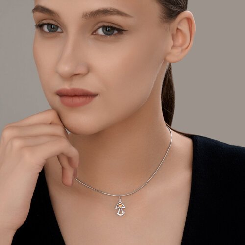 Подвеска Diamant 94-130-00134-1 вес 0.87 г серебро, фианит купить,NaN