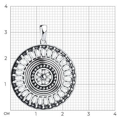 Подвеска Diamant 95-130-01113-1 вес 2.62 г серебро, без вставок купить,NaN