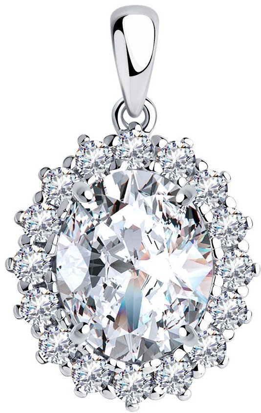 Подвеска Diamant 94-130-00646-1 вес 3.63 г серебро, фианит купить,NaN
