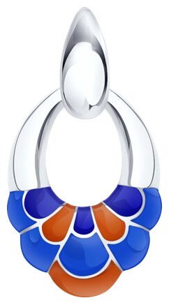 Подвеска Diamant А94-130-00031-1С вес 3.87 г серебро, эмаль купить,NaN
