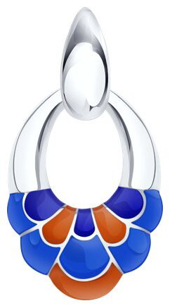 Подвеска Diamant А94-130-00031-1С вес 3.87 г серебро, эмаль купить,NaN