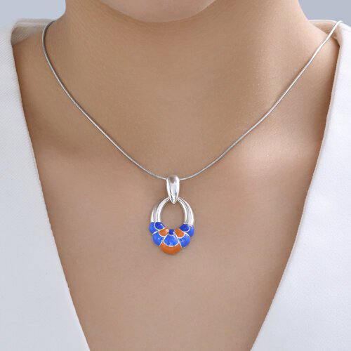 Подвеска Diamant А94-130-00031-1С вес 3.87 г серебро, эмаль купить,NaN