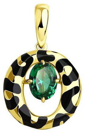 Подвеска Diamant D93-330-01668-1A вес 3.19 г серебро, эмаль, ситалл купить,NaN