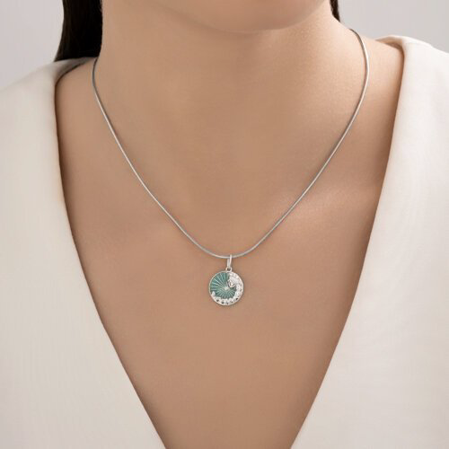 Подвеска Diamant D94-130-02343-1_s вес 1.55 г серебро, фианит, эмаль купить,NaN