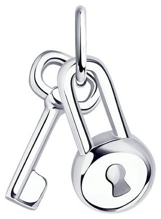 Подвеска Diamant 94-130-01076-1 вес 1.21 г серебро, без вставок купить,NaN