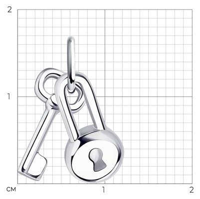 Подвеска Diamant 94-130-01076-1 вес 1.21 г серебро, без вставок купить,NaN