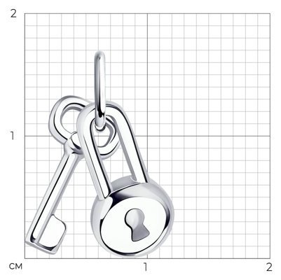 Подвеска Diamant 94-130-01076-1 вес 1.21 г серебро, без вставок купить,NaN