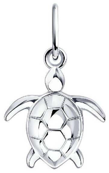 Подвеска Diamant 94-130-01081-1 вес 0.82 г серебро, без вставок купить,NaN