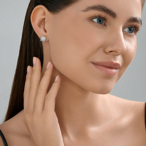 Пусеты SOKOLOV 94027015_s вес 3.26 г серебро, фианит купить,NaN