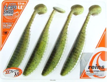 Мягкая приманка Reins S-Cape Shad 4.8 4 шт купить,NaN