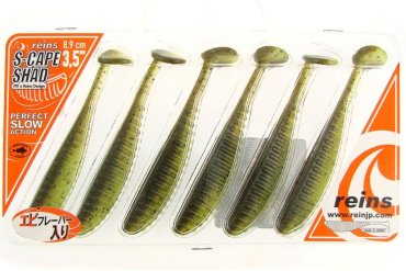 Мягкая приманка Reins S-Cape Shad 3.5 6 шт купить,NaN
