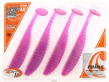 Мягкая приманка Reins S-Cape Shad 4.8 4 шт купить,NaN