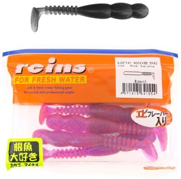 Мягкая приманка Reins Fat Rockvibe Shad 3.25"# 443 Pink Sardine 6 шт купить,NaN