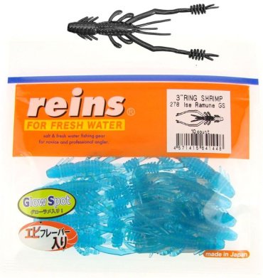 Мягкая приманка Reins Ring Shrimp 3"# 278 Ise RamuneGS 10 шт купить,NaN