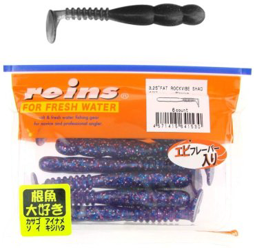 Мягкая приманка Reins Fat Rockvibe Shad 3.25"# 407 Pione 6 шт купить,NaN