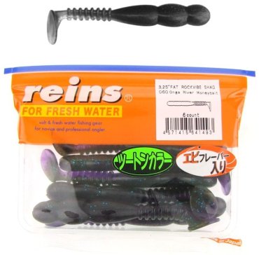 Мягкая приманка Reins Fat Rockvibe Shad 3.25"# 060 Onga River Moneybait 6 шт купить,NaN