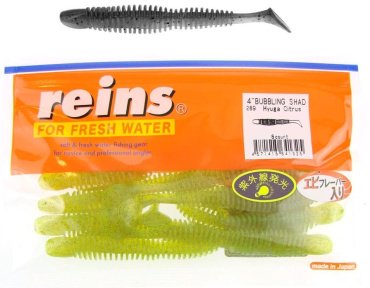 Мягкая приманка Reins Bubbling Shad 4# 289 Hyuga Citrus 8 шт купить,NaN