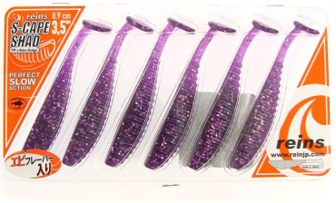 Мягкая приманка Reins S-Cape Shad 3.5" 428 Purple Dynamite 6 шт купить,NaN