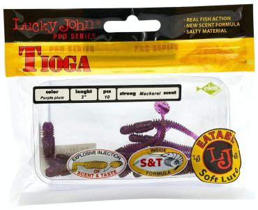 Мягкая приманка Lucky John Pro Series Tioga 140102 10 шт купить,NaN
