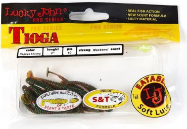 Мягкая приманка Lucky John Pro Series Tioga 140102 10 шт