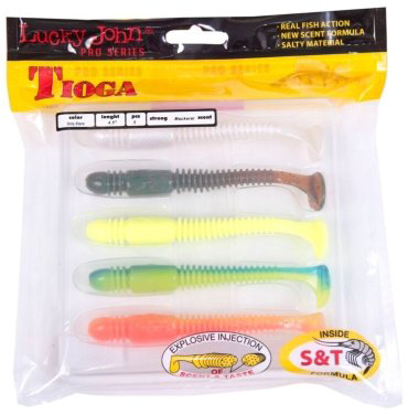 Мягкая приманка Lucky John Pro Series Tioga 140185 5 шт купить,NaN