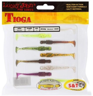 Мягкая приманка Lucky John Pro Series Tioga 140119 9 шт купить,NaN