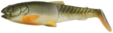 Мягкая приманка Savage Gear Craft Cannibal Paddletail Olive Pearl Hot Orange 1 шт купить,NaN