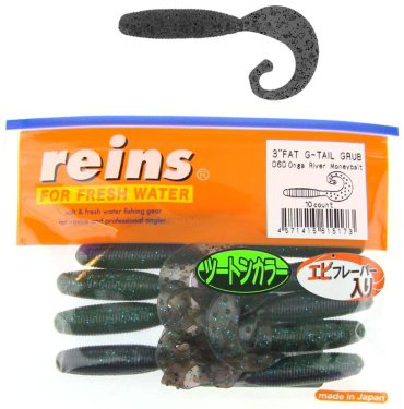 Мягкая приманка Fat G-Tail Grub 3"# 060 Onga River Moneybait 10 шт купить,NaN