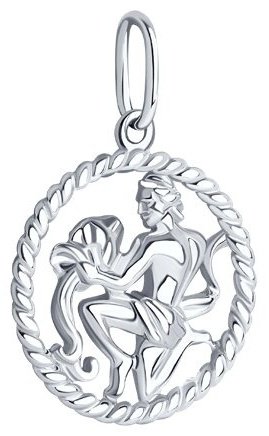 Подвеска SOKOLOV 94031863 вес 1.69 г серебро, без вставок купить,NaN