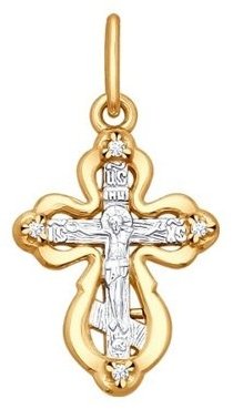 Подвеска SOKOLOV 93120038 вес 1.27 г серебро, фианит купить,NaN