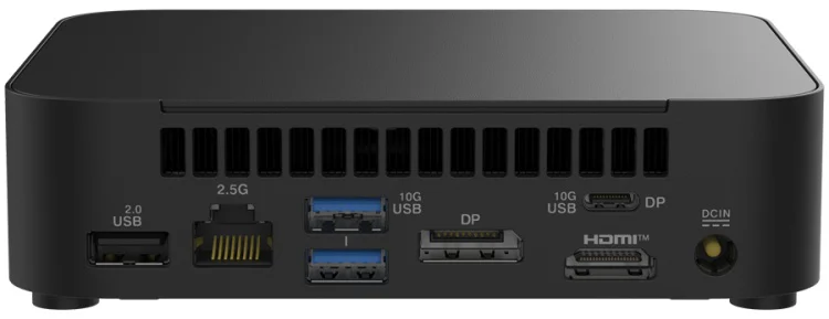 Неттоп ASUS NUC 14 Essential/RNUC14MNK9700002/N97 Processor/1xDDR5-4800 SO-DIMM/5xUSB Type-A/2xUSB Type-C/3.5mm jack/ M.2 22x80 NVMe and SATA SSD/2,5Gbe LAN/1xHDMI/ 1x DP/no Storage/no RAM/WiFI6E AX211/no OS/EU Cord/Slim Kit(L6)/EAN:4711387779293