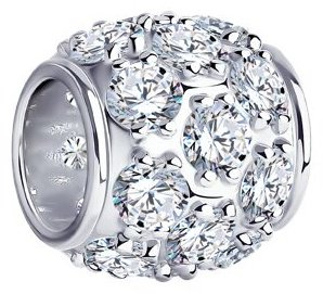 Подвеска SOKOLOV 94030027 вес 2.08 г серебро, фианит купить,NaN