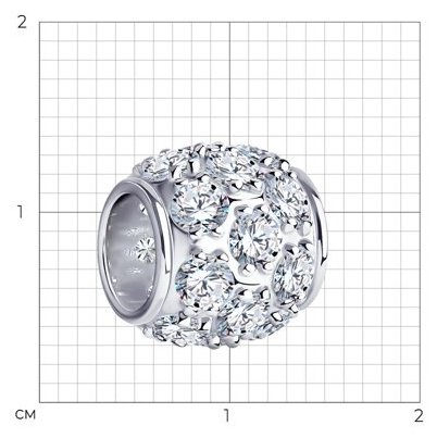 Подвеска SOKOLOV 94030027 вес 2.57 г серебро, фианит купить,NaN