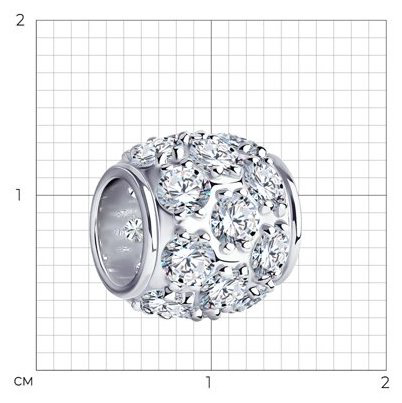 Подвеска SOKOLOV 94030027 вес 2.57 г серебро, фианит купить,NaN