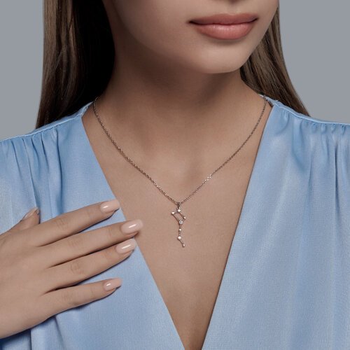 Подвеска SOKOLOV 94032432 вес 0.95 г серебро, фианит купить,NaN
