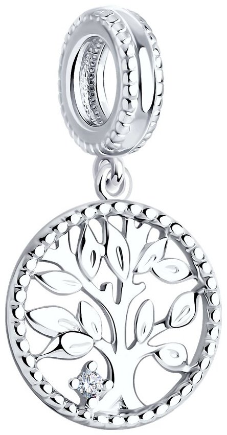 Подвеска SOKOLOV 94032485 вес 1.61 г серебро, фианит купить,NaN