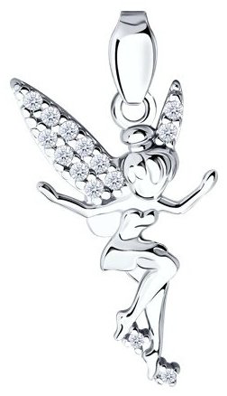Подвеска SOKOLOV 94030701 вес 0.95 г серебро, фианит купить,NaN