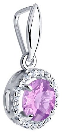Подвеска SOKOLOV 92030332 вес 0.87 г серебро, фианит купить,NaN