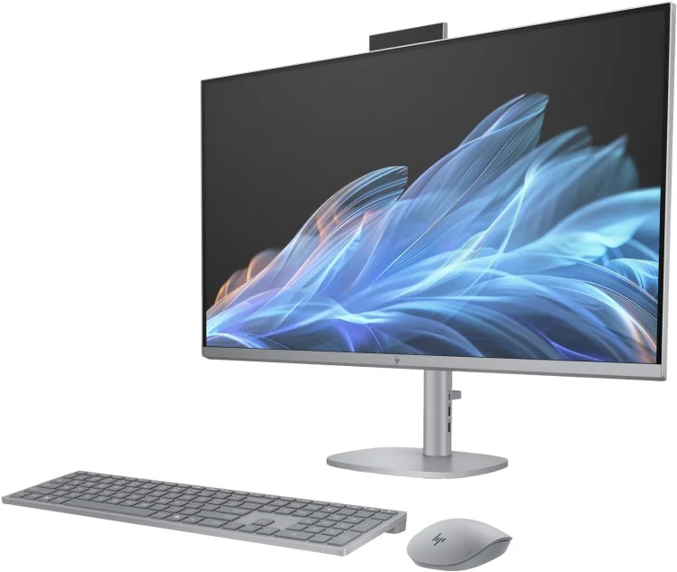 Моноблок HP D49KVEA OmniStudio X All-in-One 27-cs0020ci PC 27'' FHD (1920 x 1080) IPS/Intel Core Ultra 7 155H up to 4,8GHz (16Cores)/16GB/512GB/Integrated/Wi-Fi 7/BT5.4/5MP+IR Camera/USB mouse+keyboard/DOS/1Y/Meteor Silver купить,NaN