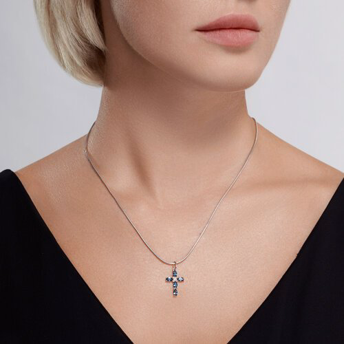 Подвеска SOKOLOV 92030426 вес 2.34 г серебро, фианит, ситалл купить,NaN
