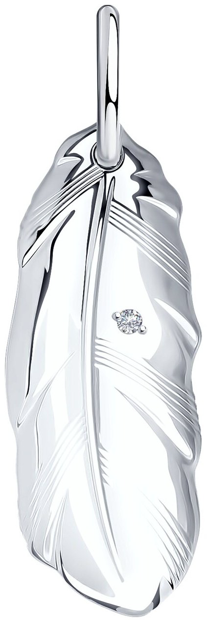 Подвеска SOKOLOV 94031290 вес 1.11 г серебро, фианит купить,NaN