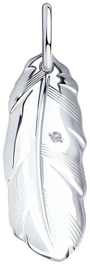 Подвеска SOKOLOV 94031290 вес 1.12 г серебро, без вставок купить,NaN