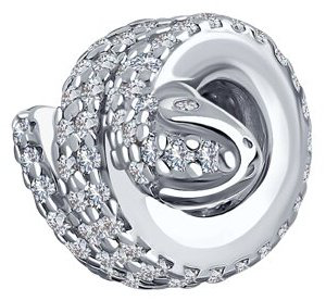 Подвеска SOKOLOV 94032869 вес 1.53 г серебро, фианит купить,NaN