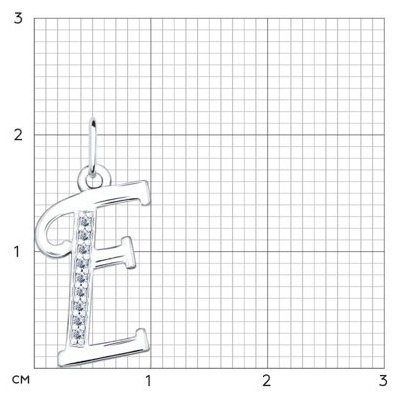 Подвеска SOKOLOV 94031367-sk12 вес 0.57 г серебро, фианит купить,NaN