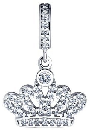 Подвеска SOKOLOV 94032877 вес 1.69 г серебро, фианит купить,NaN