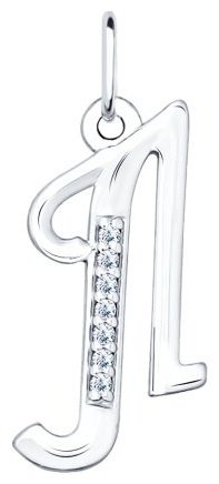 Подвеска SOKOLOV 94031370-s20 вес 0.78 г серебро, фианит купить,NaN
