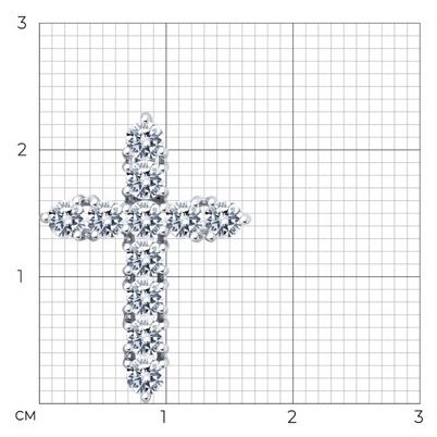 Подвеска SOKOLOV 94032905 вес 1.52 г серебро, фианит купить,NaN