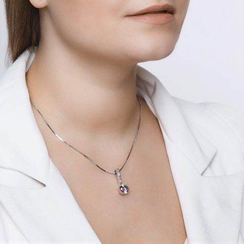 Подвеска SOKOLOV 92030547 вес 2.23 г серебро, фианит, ситалл купить,NaN