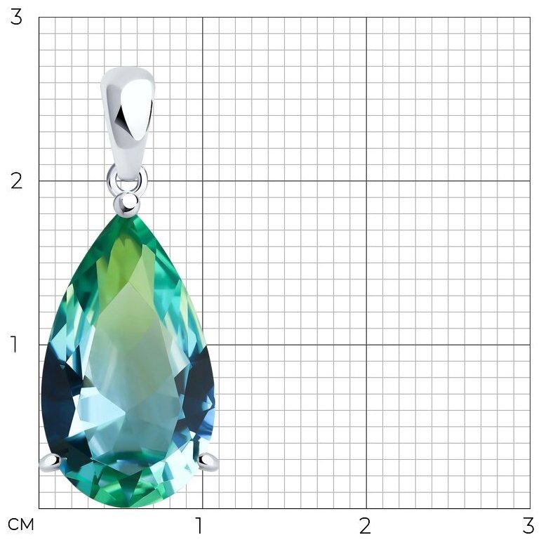 Подвеска SOKOLOV 92030764 вес 1.98 г серебро, ситалл - ForteMarket Подвеска SOKOLOV 92030764 вес 1.98 г серебро, ситалл купить,0