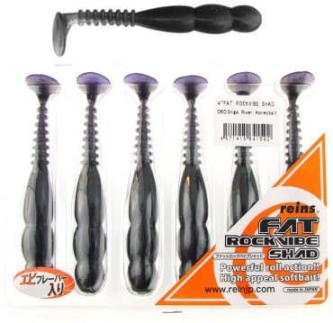 Мягкая приманка Fat Rockvibe Shad 4"# 060 Onga River Moneybait 6 шт купить,NaN